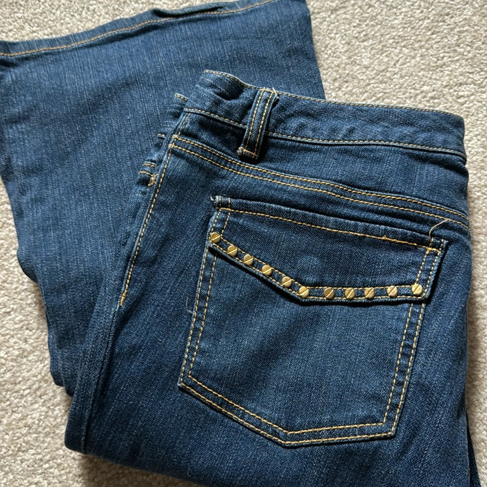 Michael Kors boot cut low waisted jeans